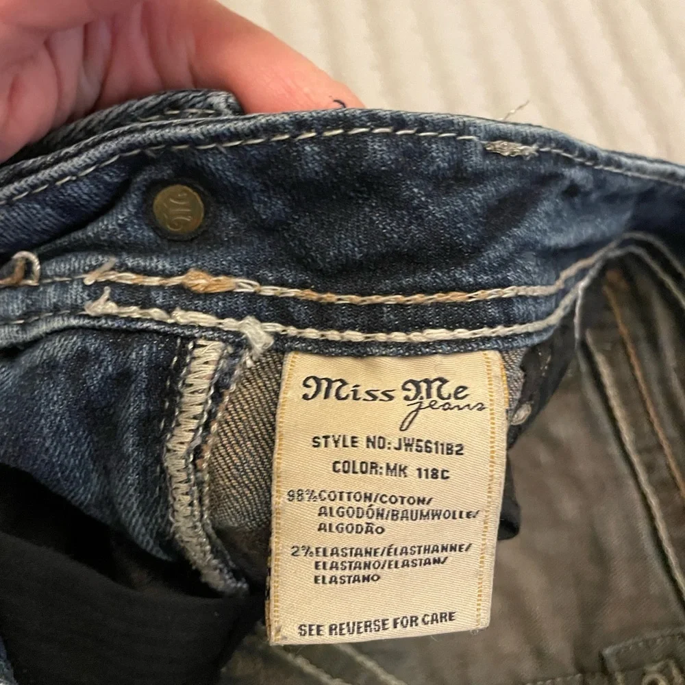 Miss Me Women's Boot Cut Jeans in Blue - Picture 6 of 6